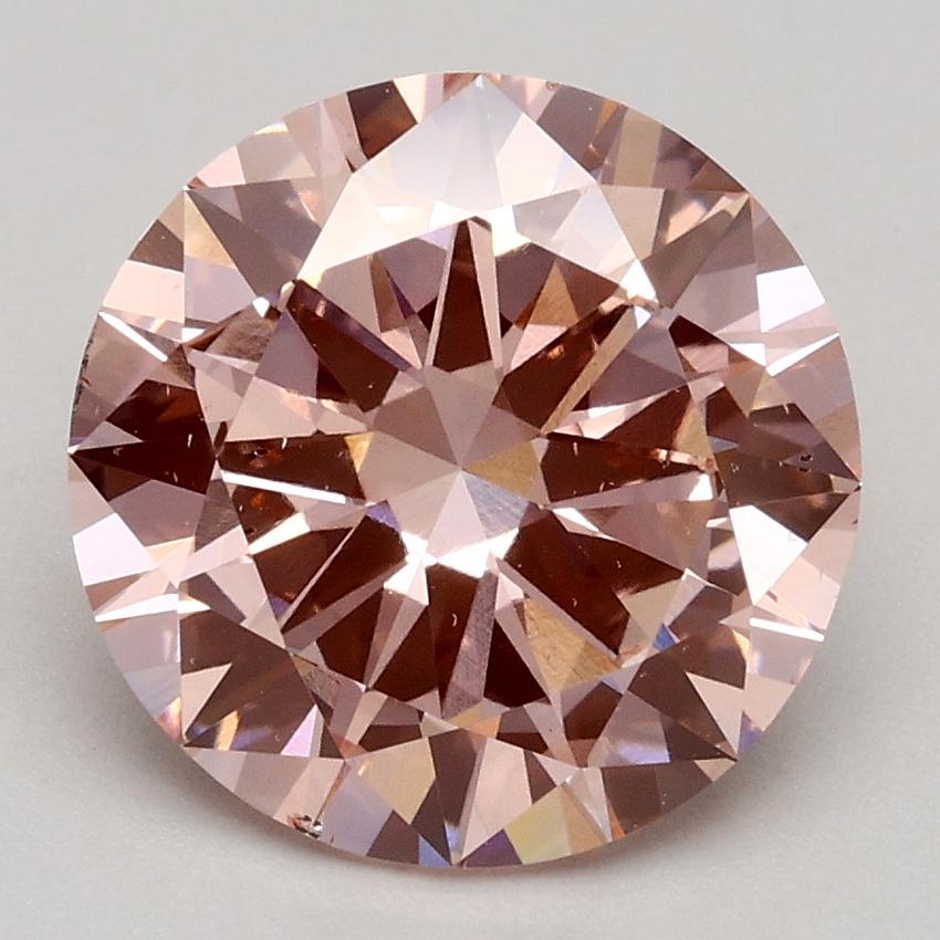 2.50 Ct. Fancy Intense Pink Round Lab Grown Diamond