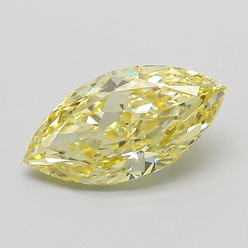 1.52 Ct. Fancy Intense  Yellow Marquise Lab Grown Diamond