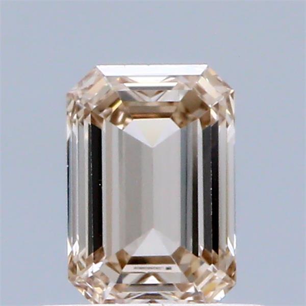 0.58 Ct. Very Light Brown Emerald Lab Grown Diamond