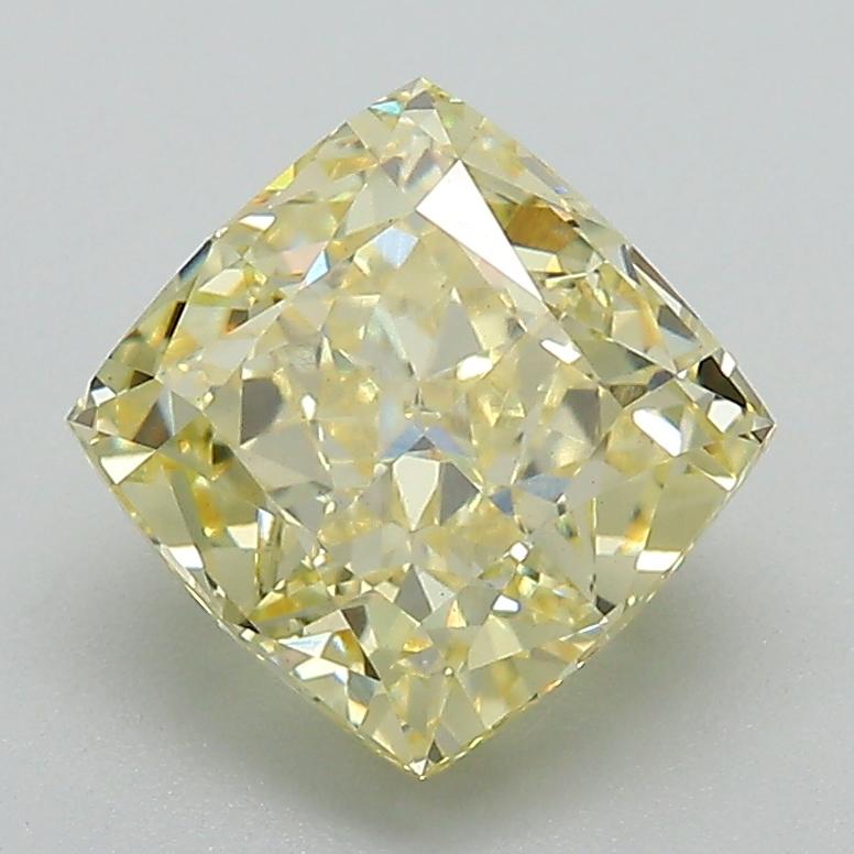 2.63 Ct. Fancy Intense Yellow Cushion Lab Grown Diamond