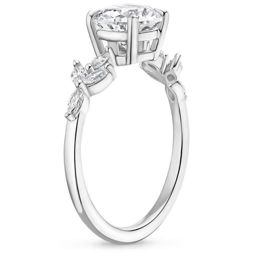 Platinum Zelie Diamond Ring (1/4 ct. tw.), large side view