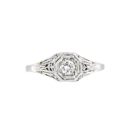 Art Nouveau Diamond Vintage Ring