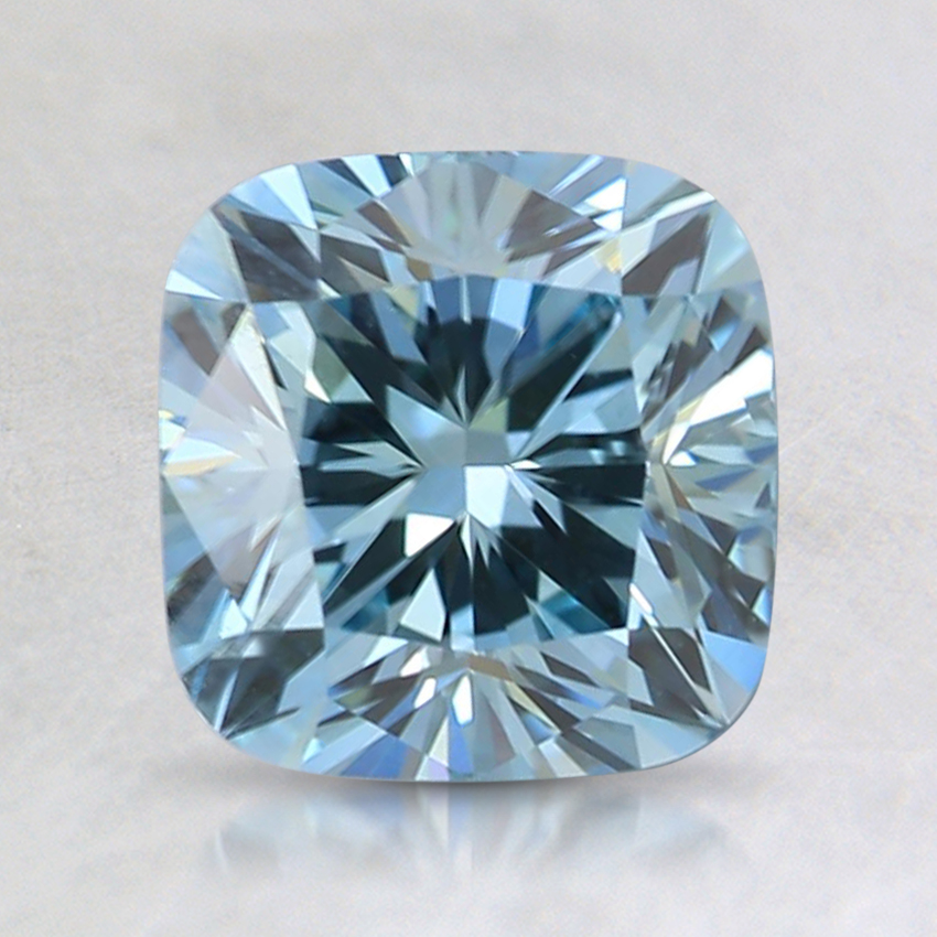 1.55 Ct. Fancy Green-Blue Cushion Lab Grown Diamond