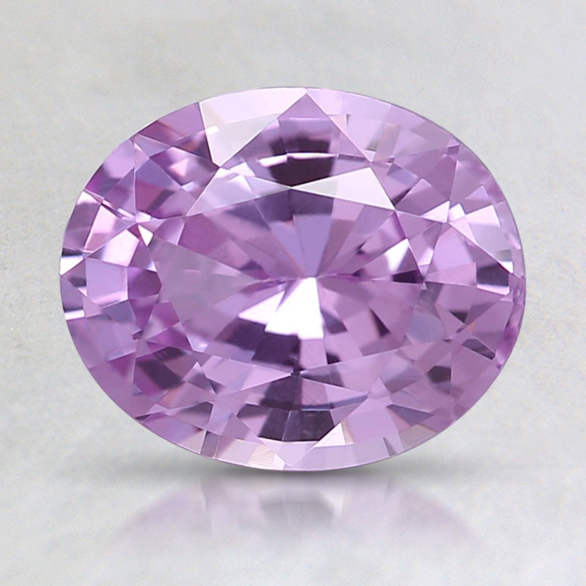 8.1x6.7mm Unheated Pink Oval Sapphire