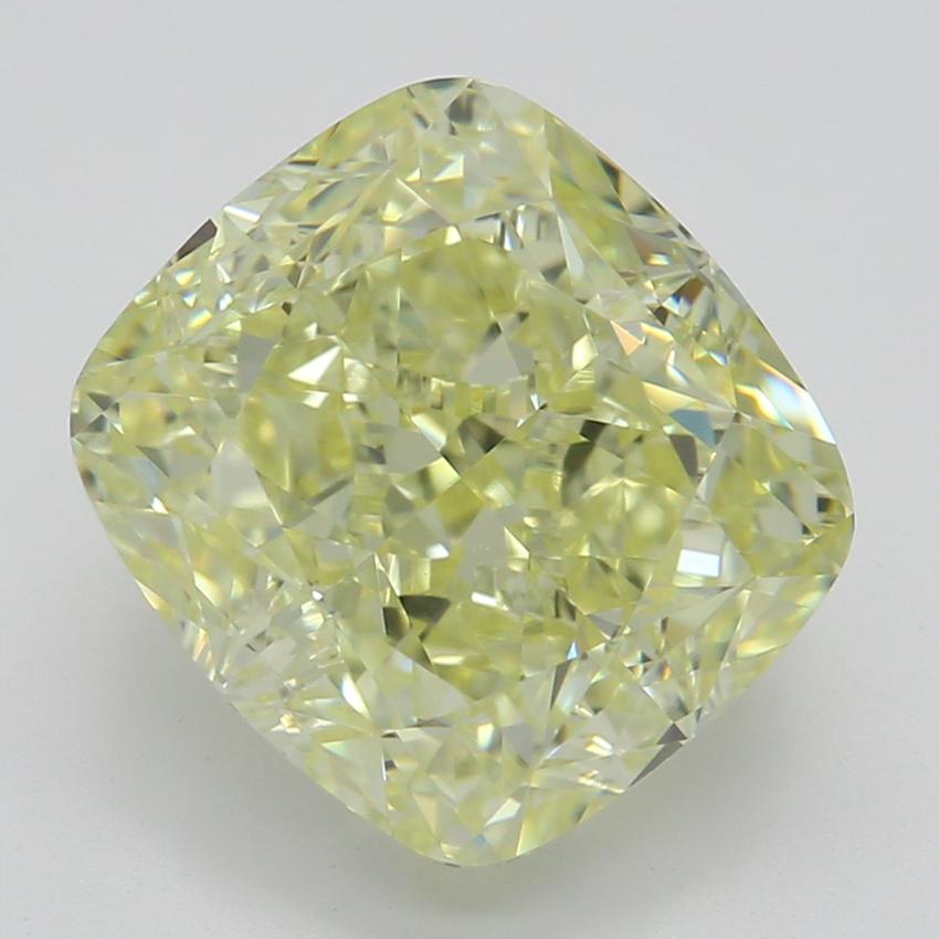3.15 Ct. Fancy Light Yellow Cushion Diamond