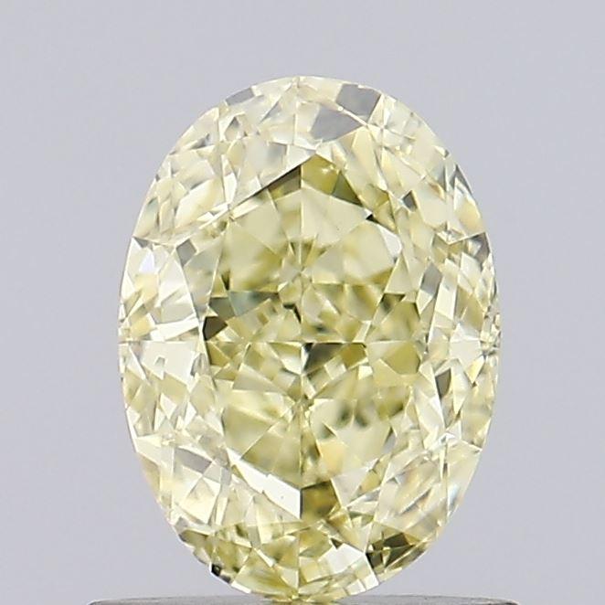 0.80 Ct. Fancy Intense Yellow Oval Lab Grown Diamond