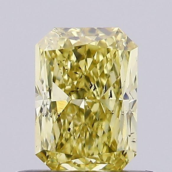 0.54 Ct. Fancy Intense Yellow Radiant Lab Grown Diamond