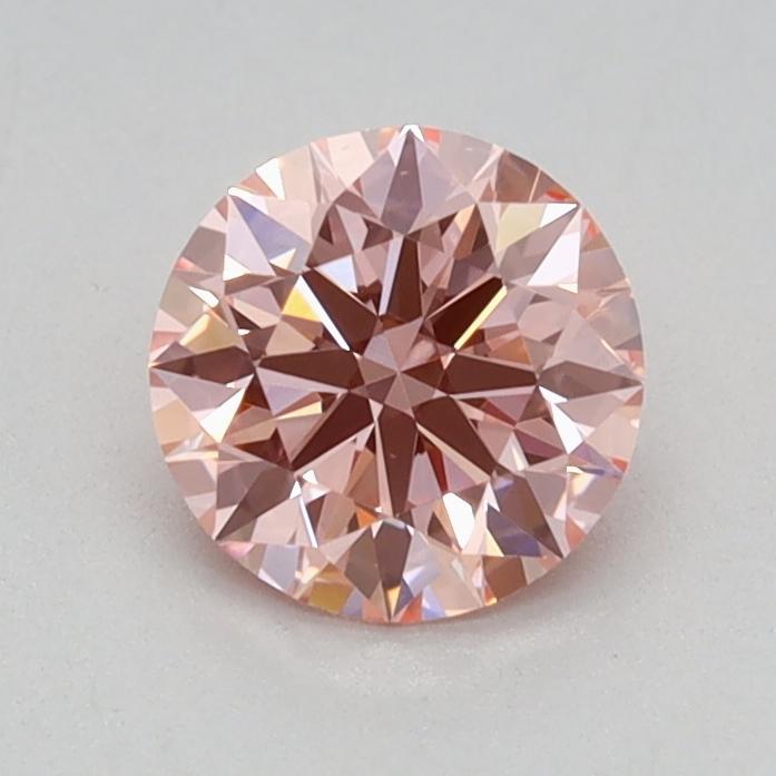0.55 Ct. Fancy Vivid Pink Round Lab Grown Diamond