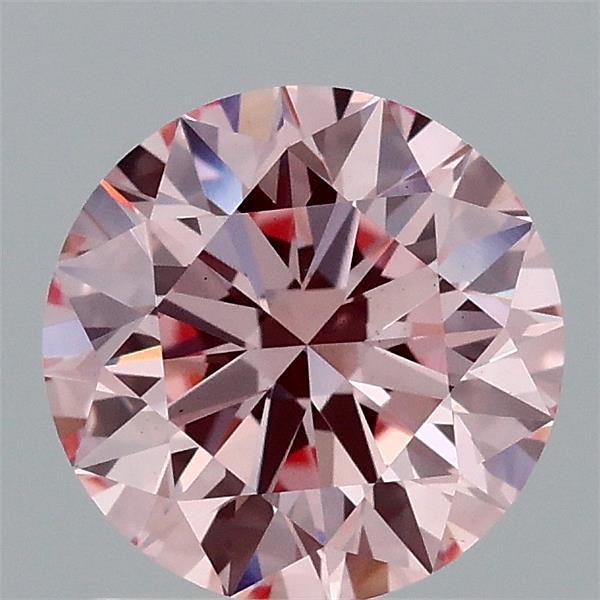 1.54 Ct. Fancy Vivid Pink Round Lab Grown Diamond