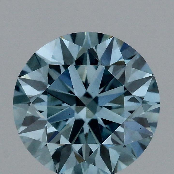 1.48 Ct. Fancy Vivid Blue Round Lab Grown Diamond