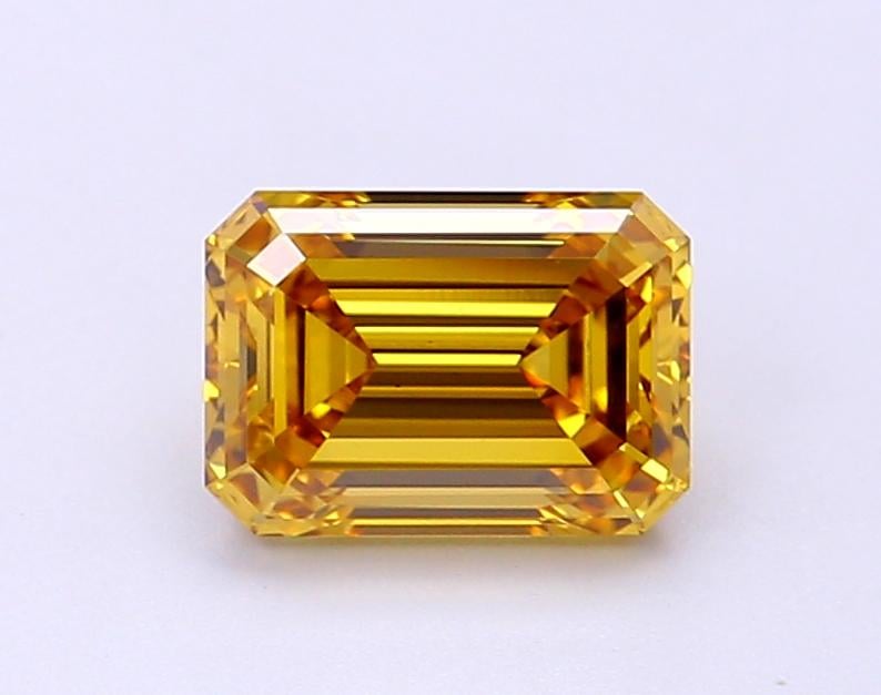 1.48 Ct. Fancy Intense Brownish Yellow Emerald Lab Grown Diamond