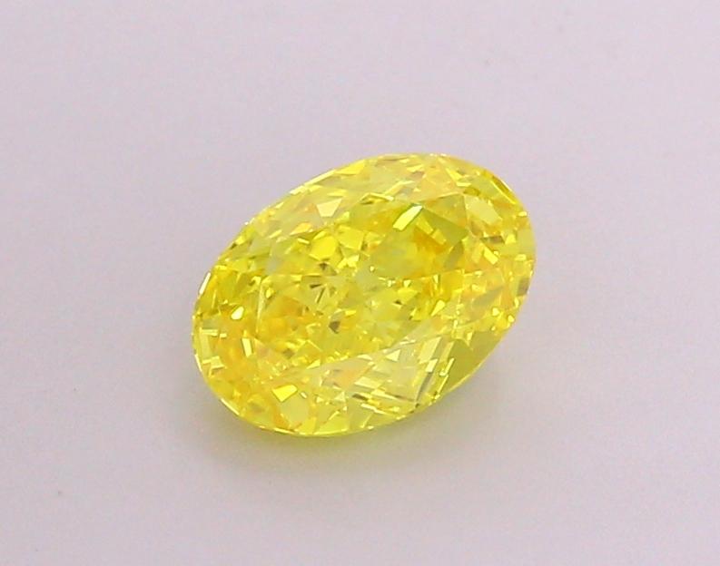 1.49 Ct. Fancy Vivid Yellow Oval Lab Grown Diamond