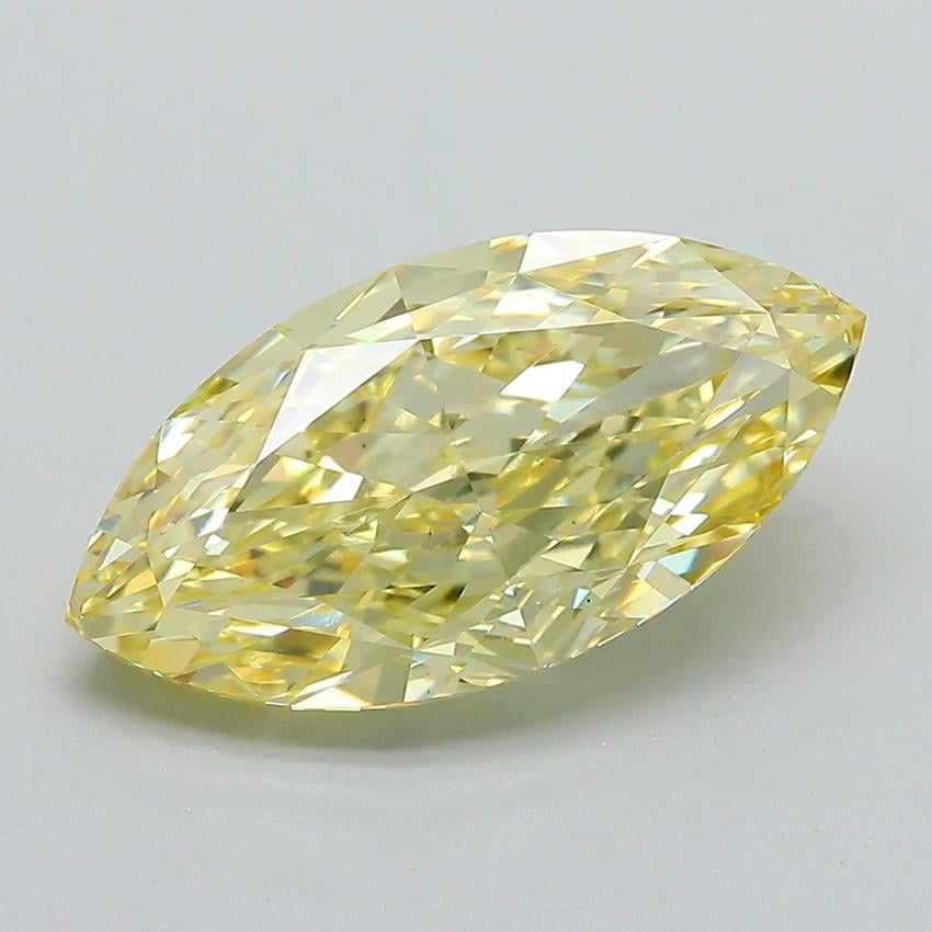 4.09 Ct. Fancy Intense Yellow Marquise Lab Grown Diamond