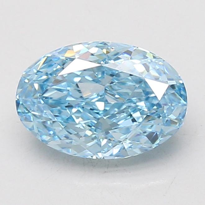 2.08 Ct. Fancy Vivid Blue Oval Lab Grown Diamond