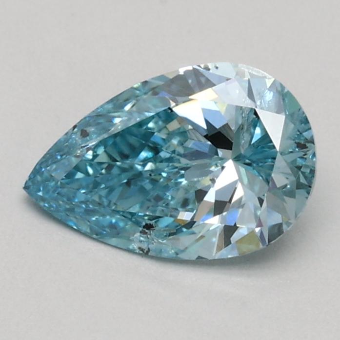 0.62 Ct. Fancy Vivid Blue Pear Lab Grown Diamond