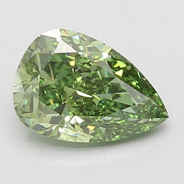 1.51 Ct. Fancy Vivid Green Pear Lab Grown Diamond