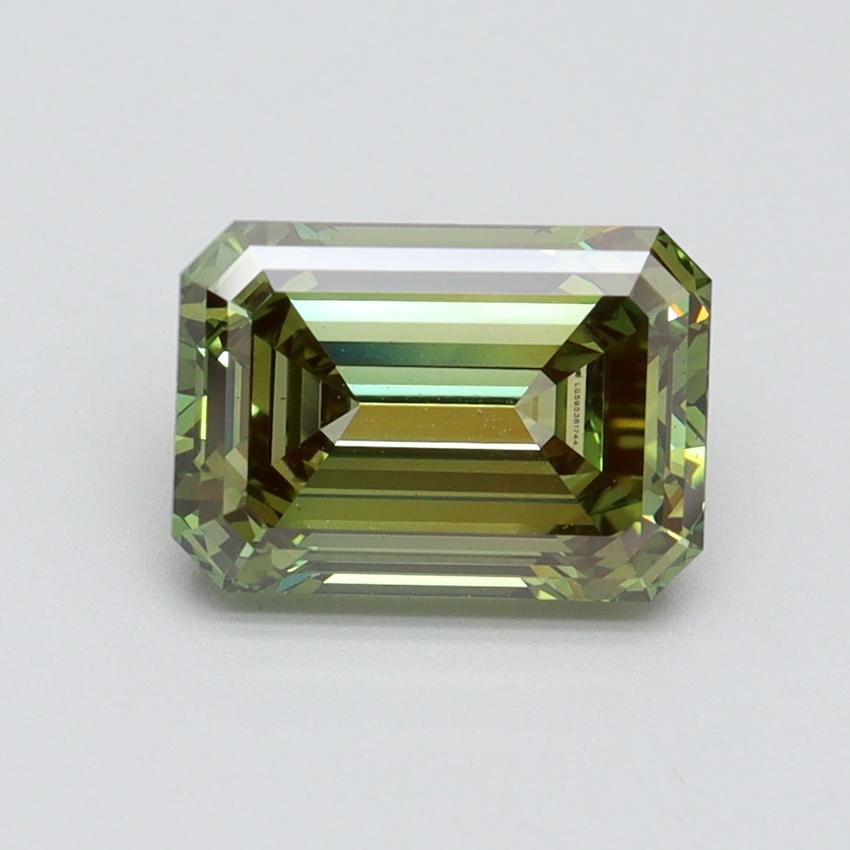 2.08 Ct. Fancy Vivid Green Emerald Lab Grown Diamond