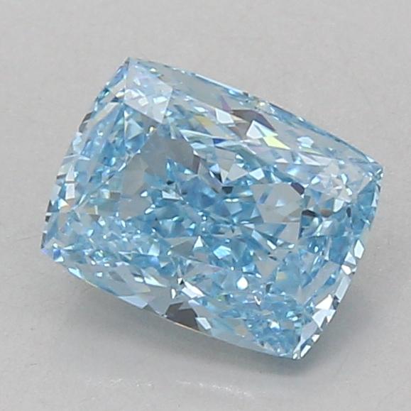1.55 Ct. Fancy Vivid Blue Cushion Lab Grown Diamond