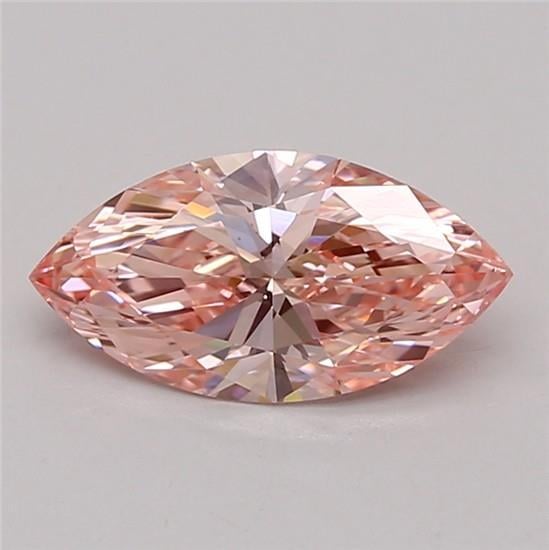 0.56 Ct. Fancy Vivid Pink Marquise Lab Grown Diamond