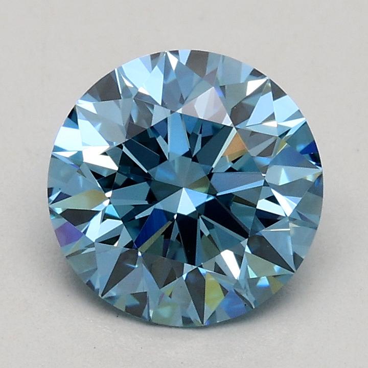 1.06 Ct. Fancy Vivid Blue Round Lab Grown Diamond