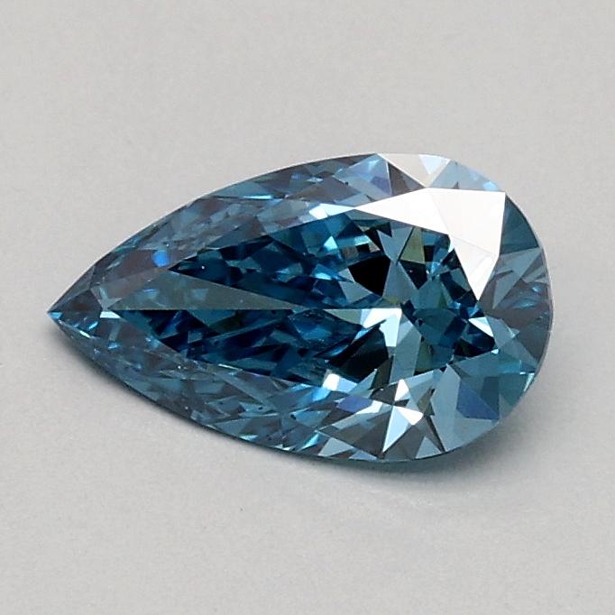 0.40 Ct. Fancy Vivid Blue Pear Lab Grown Diamond