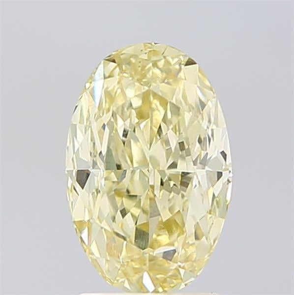 2.02 Ct. Fancy Light  Yellow Oval Lab Grown Diamond