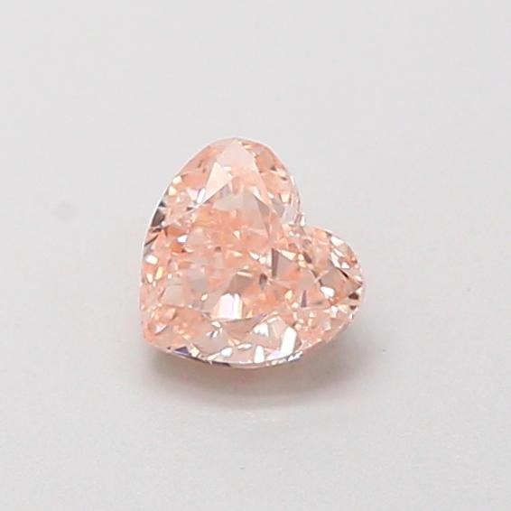 0.44 Ct. Fancy Intense  Pink Heart Lab Grown Diamond
