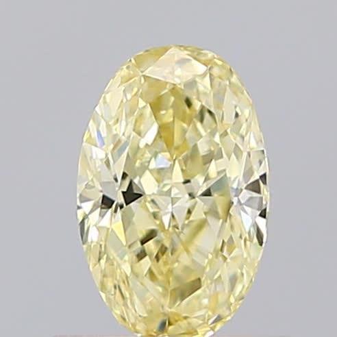 0.60 Ct. Fancy Light Yellow Oval Lab Grown Diamond