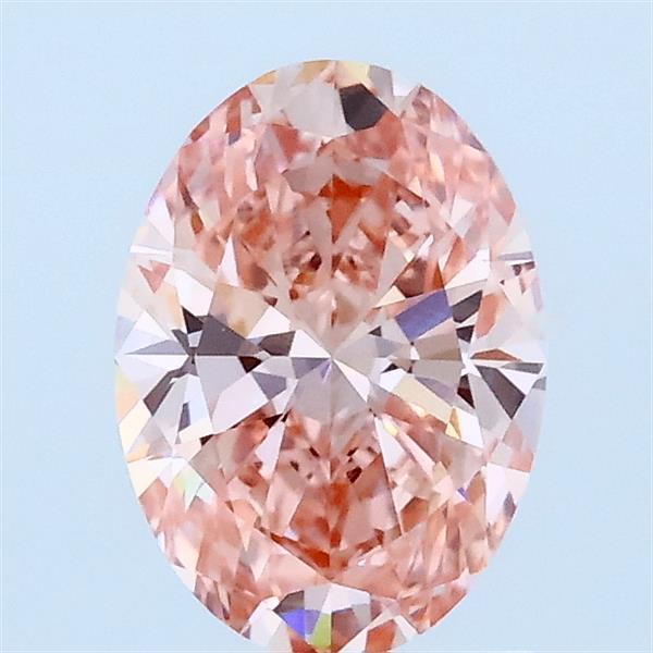 1.01 Ct. Fancy Vivid Pink Oval Lab Grown Diamond
