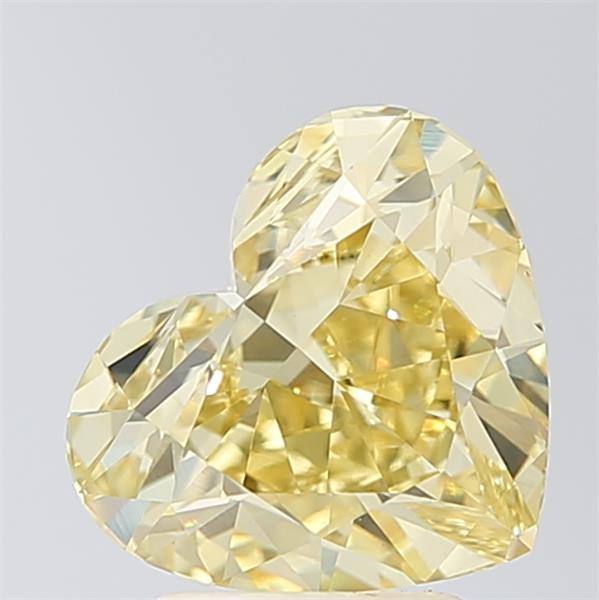 3.04 Ct. Fancy Intense Yellow Heart Lab Grown Diamond