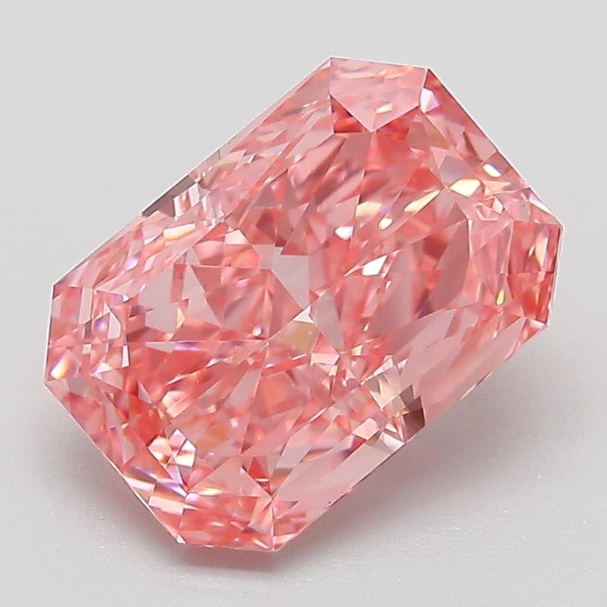 2.84 Ct. Fancy Pink Radiant Lab Grown Diamond