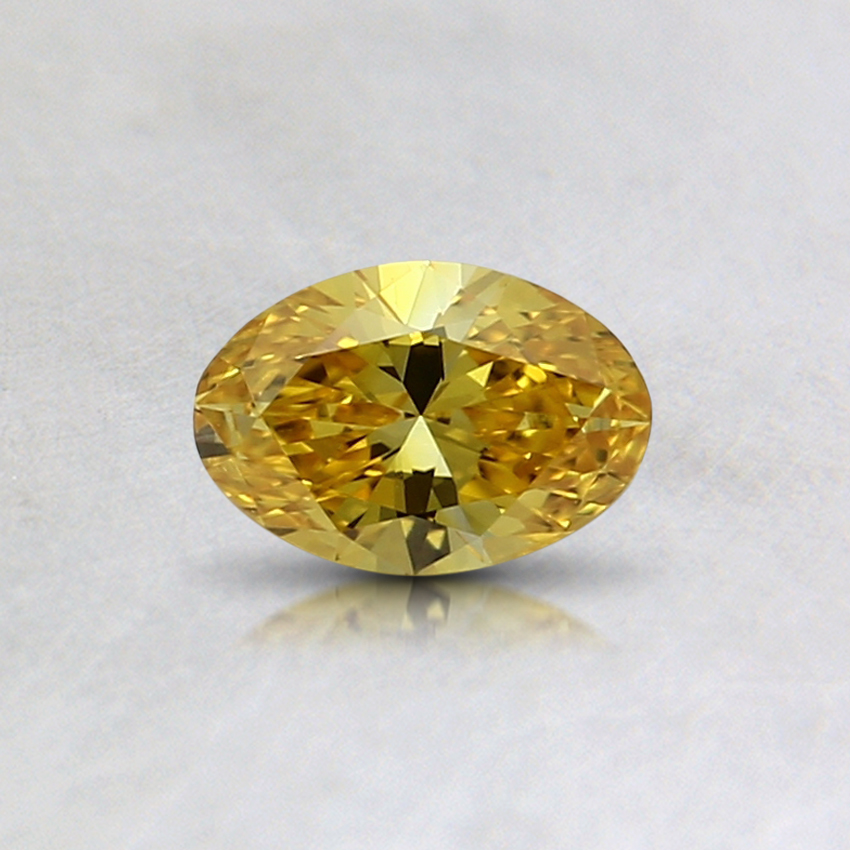 0.30 Ct. Fancy Vivid Orange-Yellow Oval Lab Grown Diamond