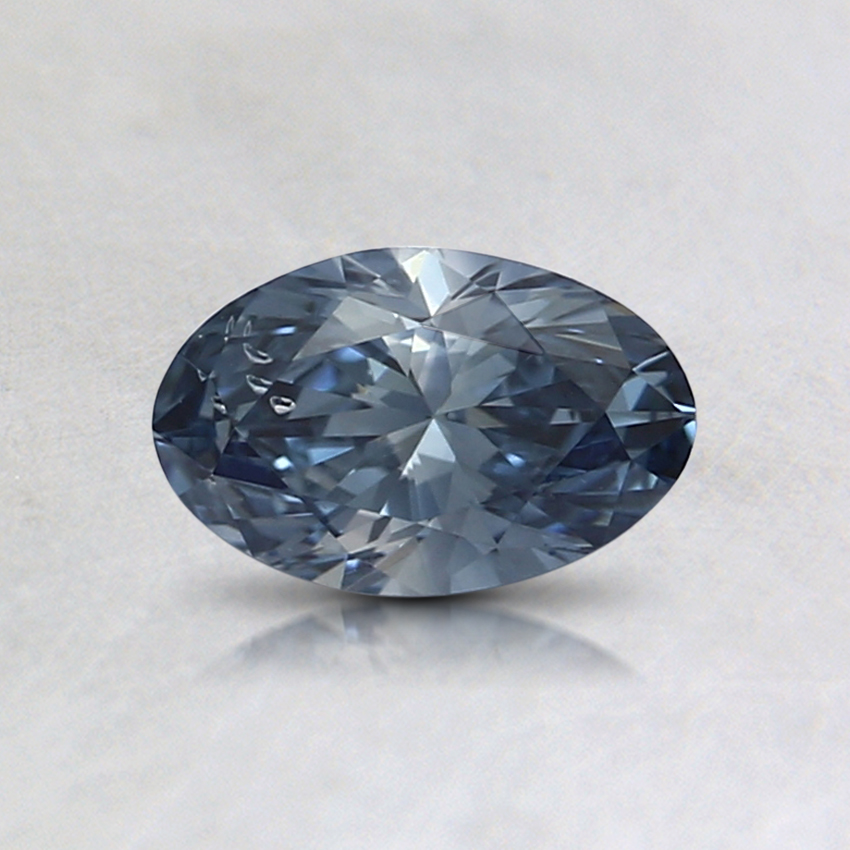 0.48 Ct. Fancy Intense Blue Oval Lab Grown Diamond
