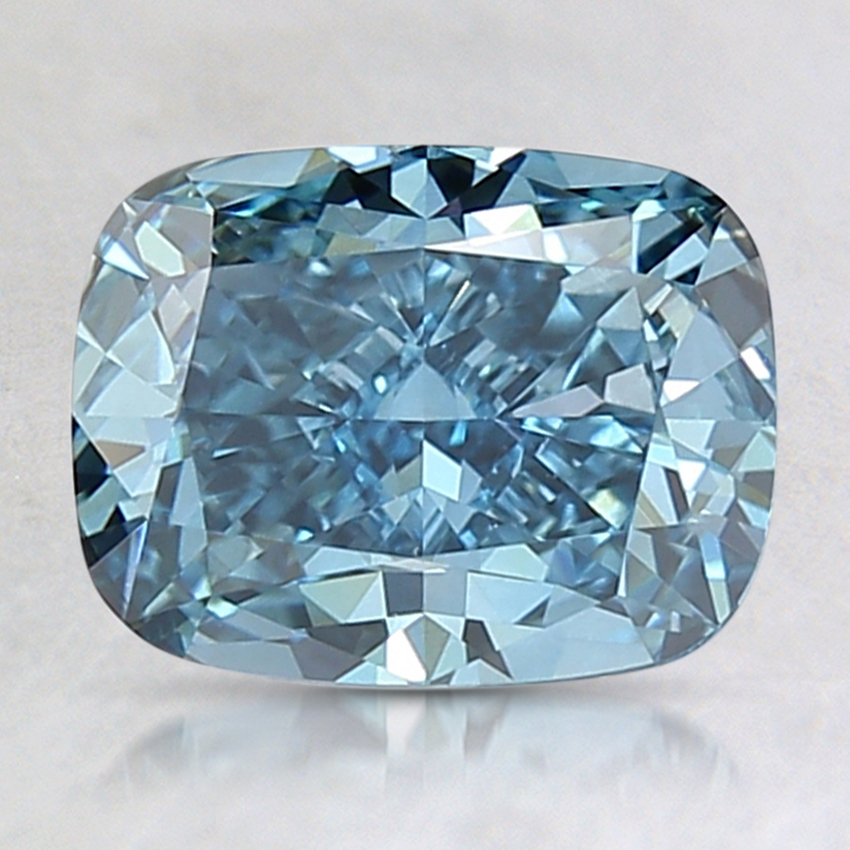 2.03 Ct. Fancy Deep Grayish Greenish Blue Cushion Lab Created Diamond
