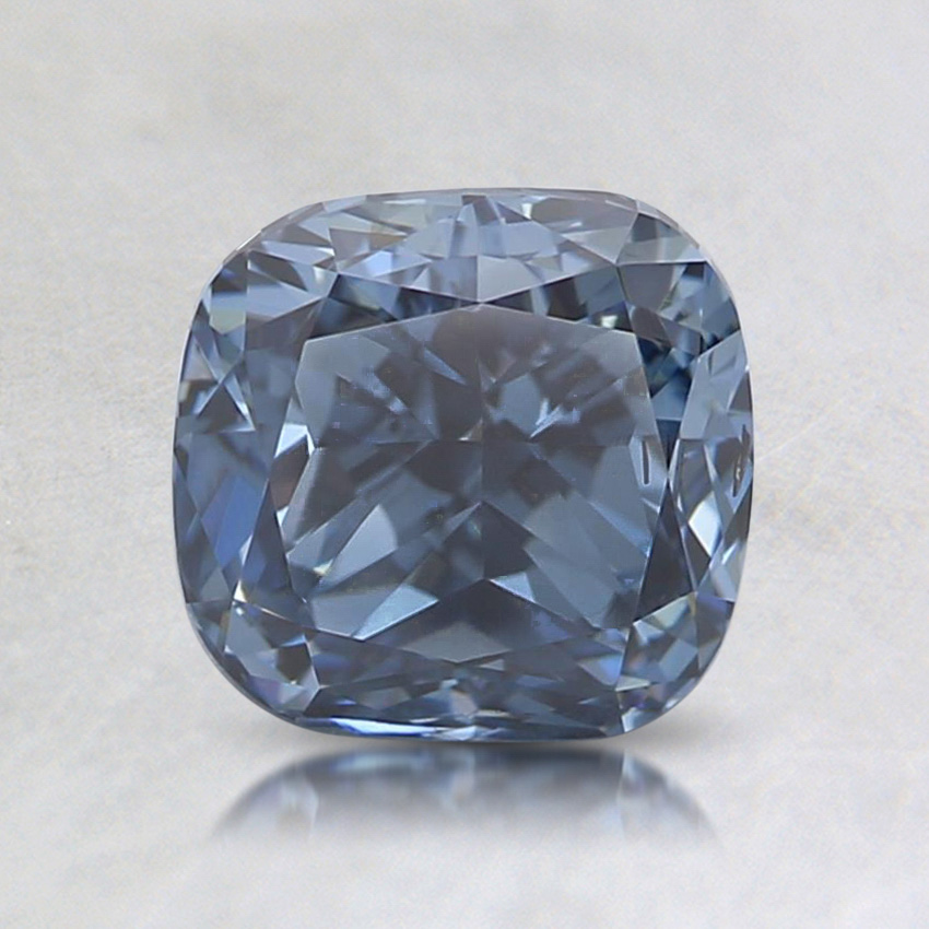 1.51 Ct. Fancy Vivid Blue Cushion Lab Grown Diamond