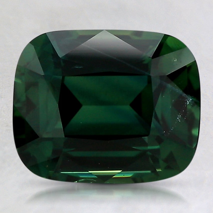 8.9x7.3mm Teal Cushion Sapphire