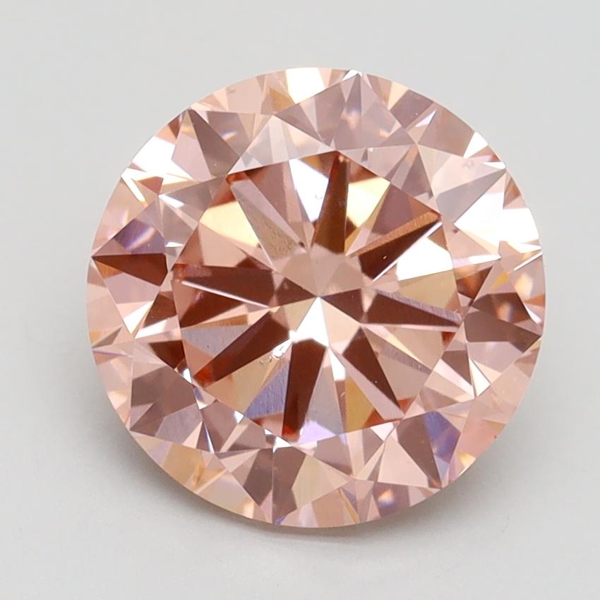 3.00 Ct. Fancy Intense Pink Round Lab Grown Diamond