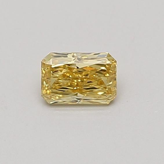 0.33 Ct. Fancy Vivid Yellow Radiant Lab Grown Diamond