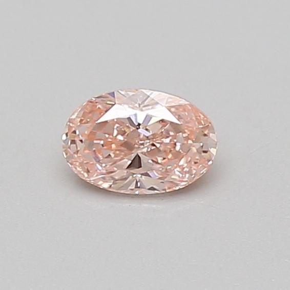 0.32 Ct. Fancy Vivid Pink Oval Lab Grown Diamond