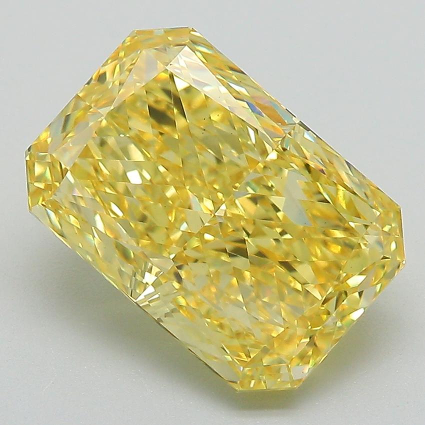 5.12 Ct. Fancy Vivid Yellow Radiant Lab Grown Diamond