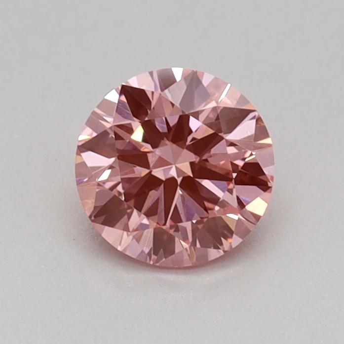 0.31 Ct. Fancy Vivid Pink Round Lab Grown Diamond