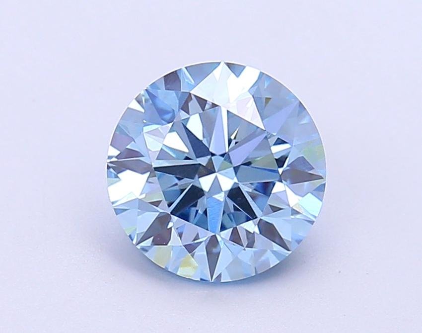 1.83 Ct. Fancy Vivid Blue Round Lab Grown Diamond
