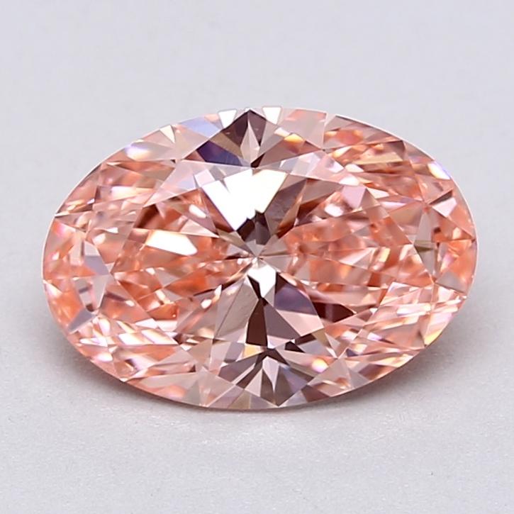 1.52 Ct. Fancy Vivid  Pink Oval Lab Grown Diamond
