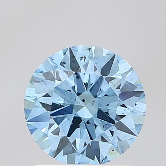 1.50 Ct. Fancy Vivid Blue Round Lab Grown Diamond