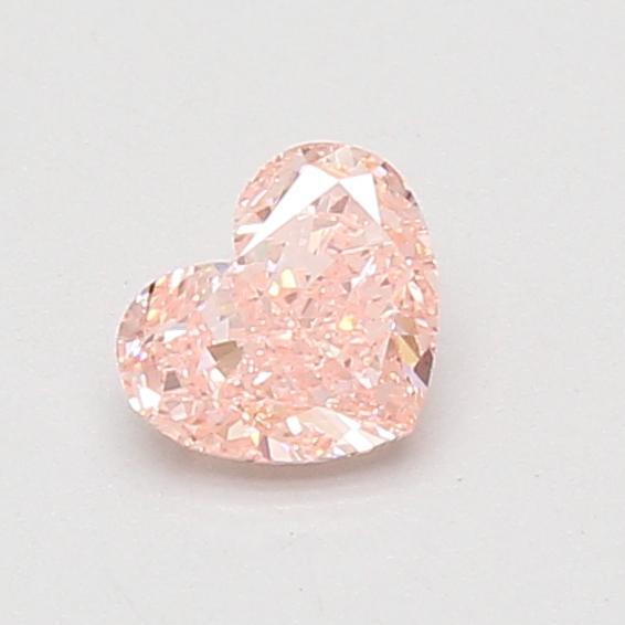 0.52 Ct. Fancy Vivid Pink Heart Lab Grown Diamond