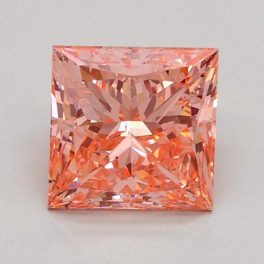2.30 Ct. Fancy Intense Pink Princess Lab Grown Diamond
