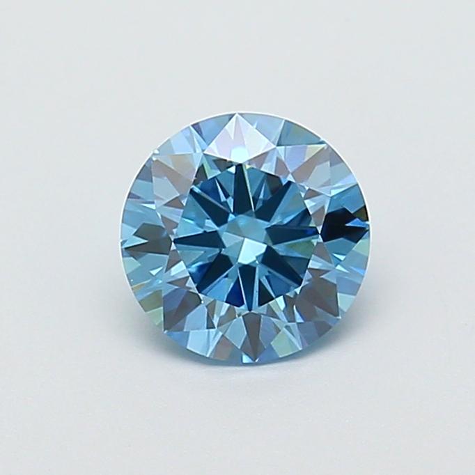 1.02 Ct. Fancy Vivid Blue Round Lab Grown Diamond