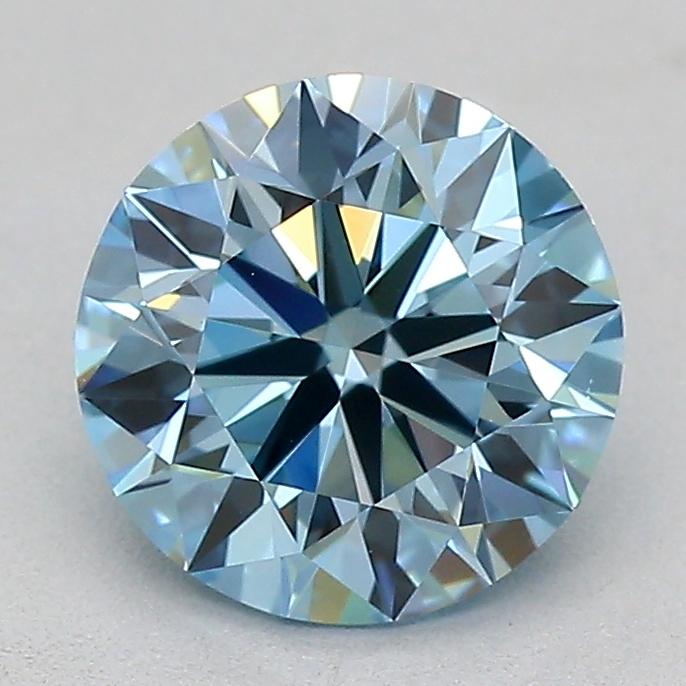 1.03 Ct. Fancy Vivid  Blue Round Lab Grown Diamond