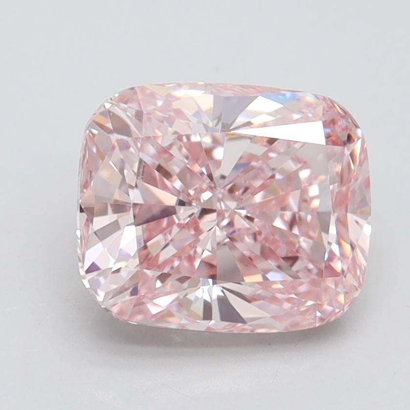 2.02 Ct. Fancy Intense Pink Cushion Lab Grown Diamond