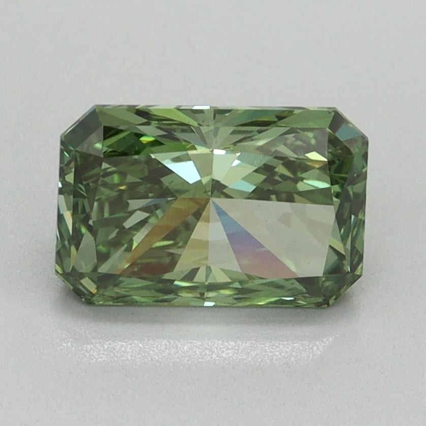 1.50 Ct. Fancy Vivid Green Radiant Lab Grown Diamond